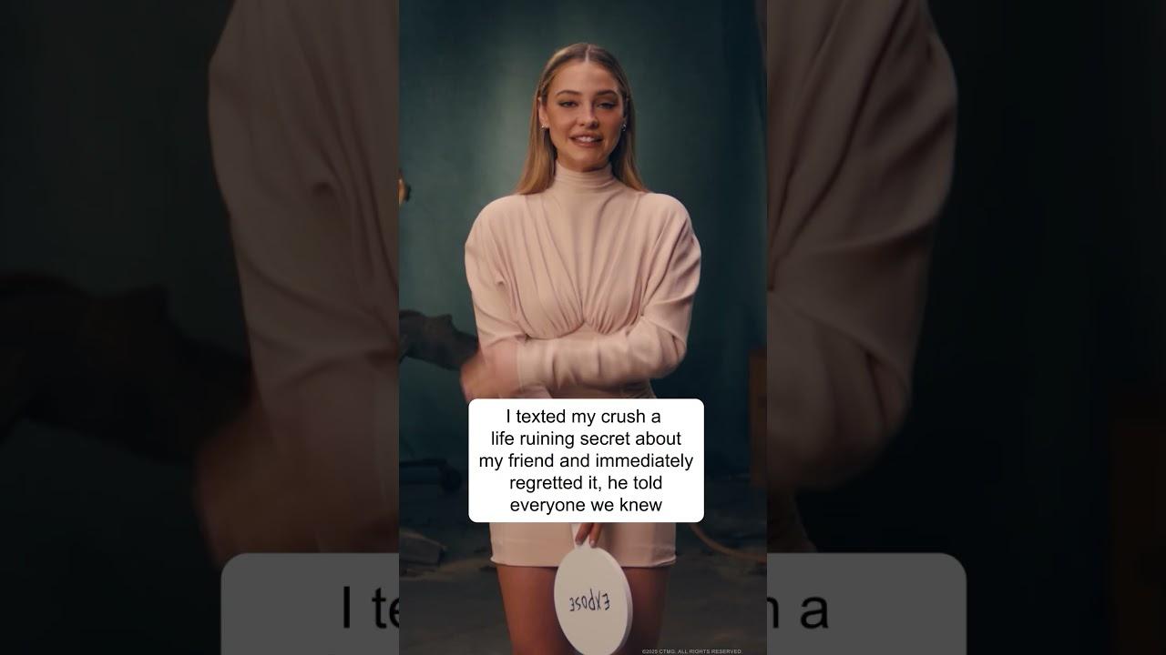 Madelyn Cline plays 'expose or protect'