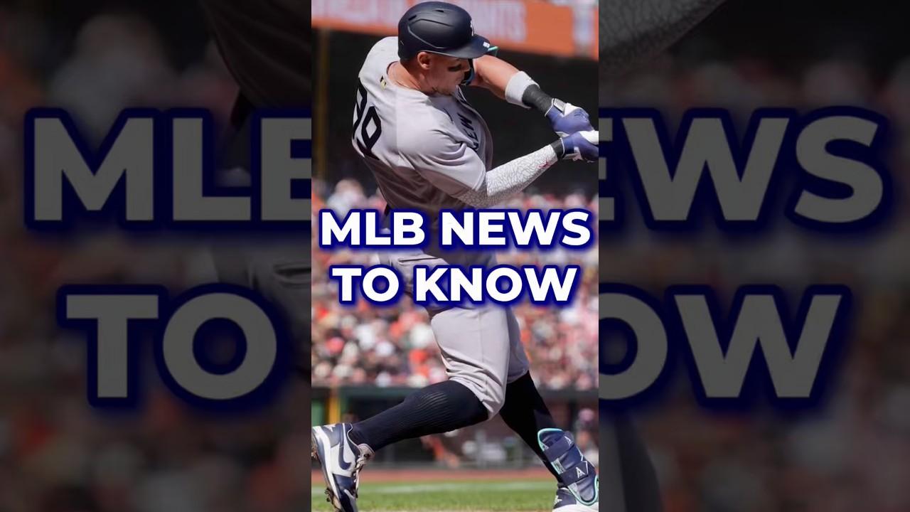 MLB News You NEED To Know: Aaron Judge Breaks Streak, Chase DeLauter Homers Again & More #shorts