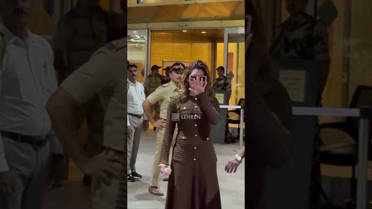 The Ultimate All-Rounder Urvashi Rautela's Bliss-Brown Airport Avatar! #urvashirautela