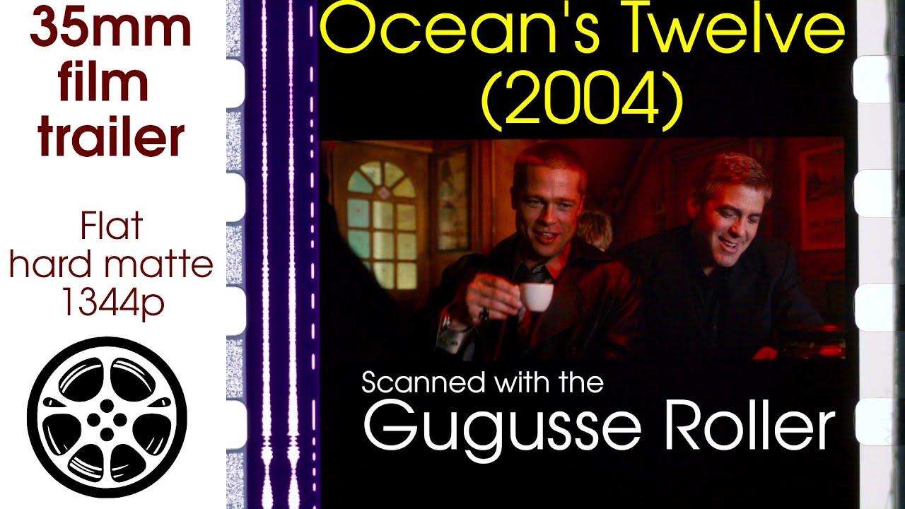 Ocean's Twelve (2004) 35 mm film trailer 2, flat hard matte, 1344p