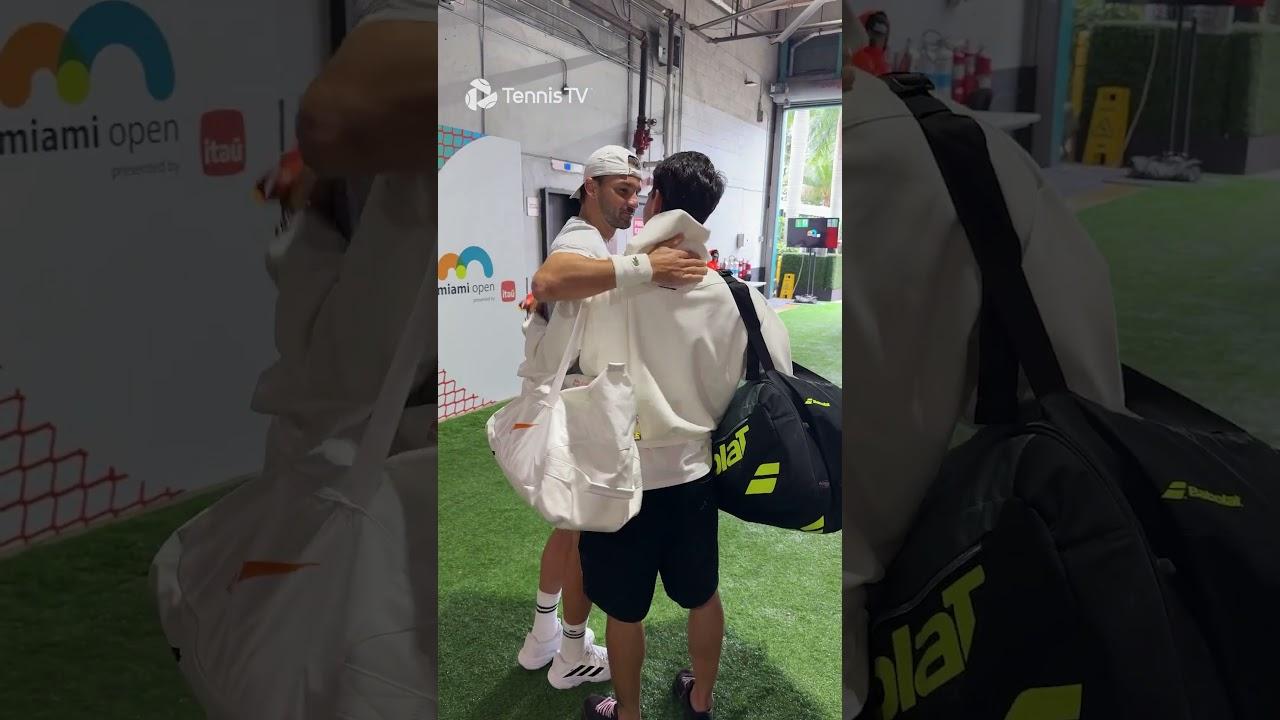 Alcaraz Welcomed To Miami By Dimitrov & Rublev ❤️ 😍