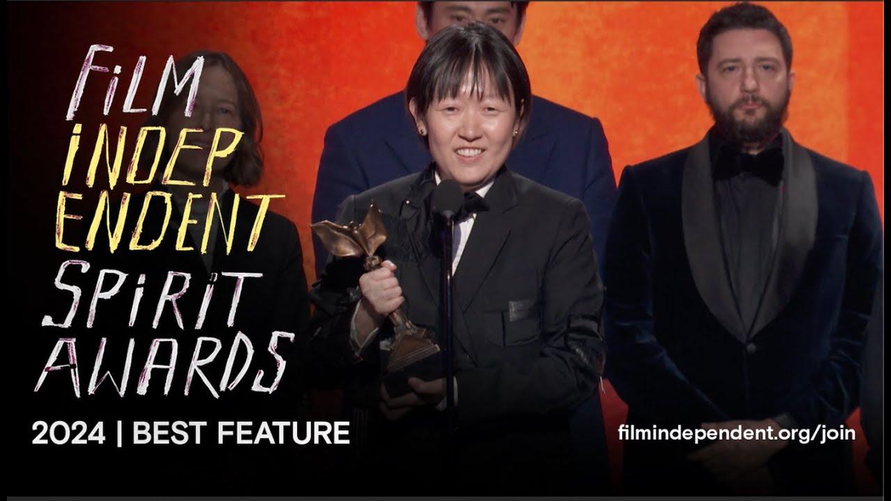 PAST LIVES wins BEST FEATURE at the 2024 Film Independent Spirit Awards