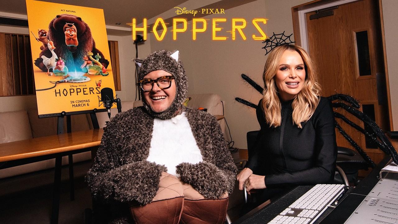 Alan Carr & Amanda Holden Join Hoppers! Meet Amanda the Spider & Alan the Squirrel