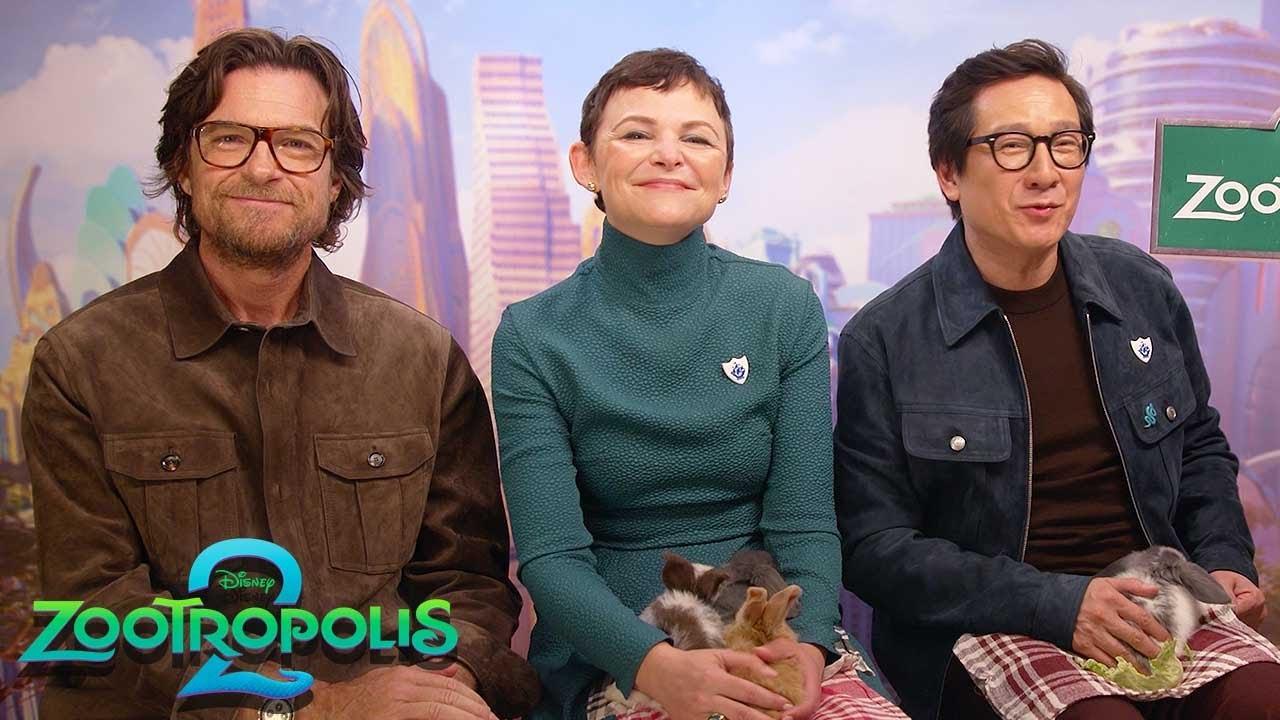Zootropolis 2 Cast Meet REAL Bunnies! 🐰 Jason Bateman, Ginnifer Goodwin, Ke Huy Quan