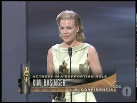 Kim Basinger winning Best Supporting Actress