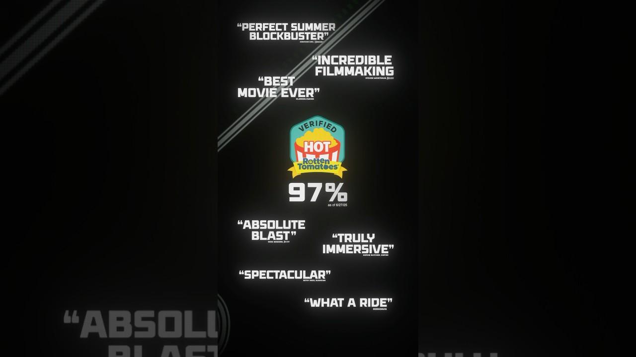 Audiences have made F1 The Movie Verified Hot at 97%!