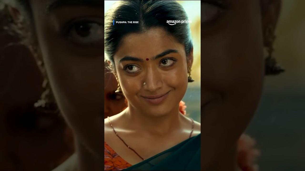 Srivalli 's ICONIC smile MELTS Pushpa 🙂‍↕️✨ | Rashmika Mandanna, Allu Arjun #primevideoindia #movie