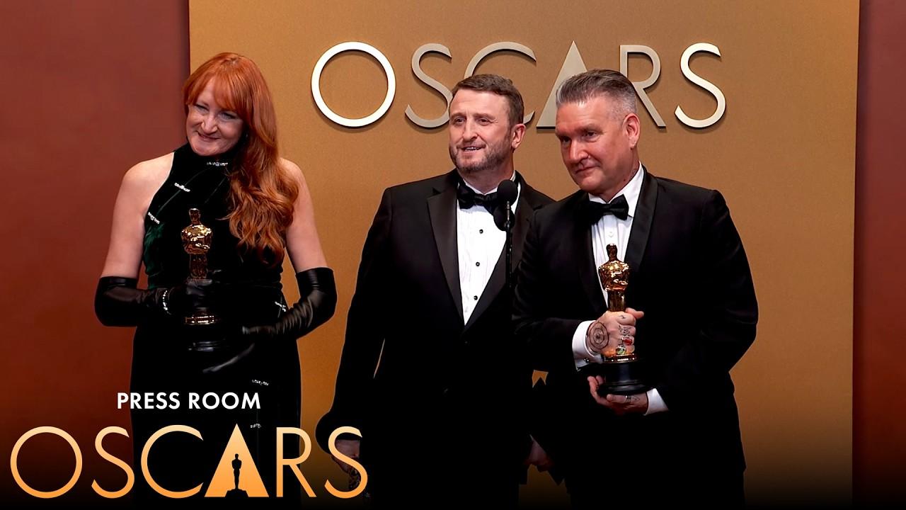 Frankenstein Best Makeup and Hairstyling Press Room Speech | 98th Oscars (2026)