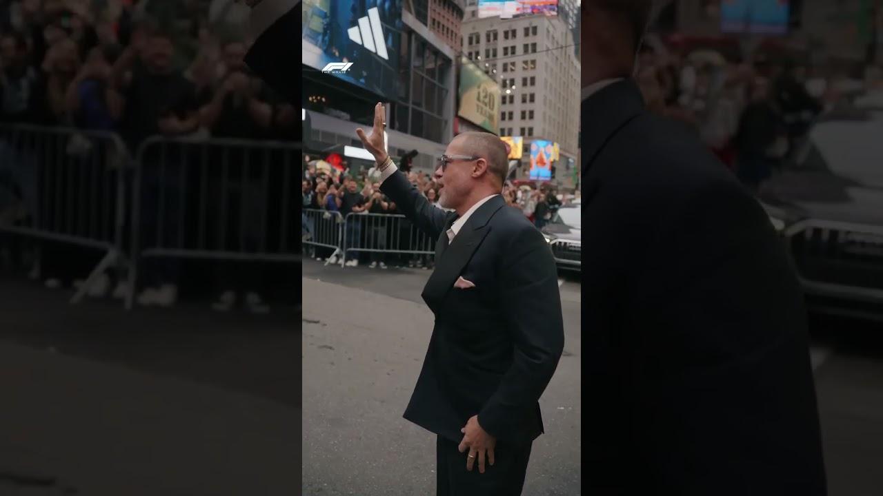Brad made a 'Pitt' stop at the World Premiere in New York last night!