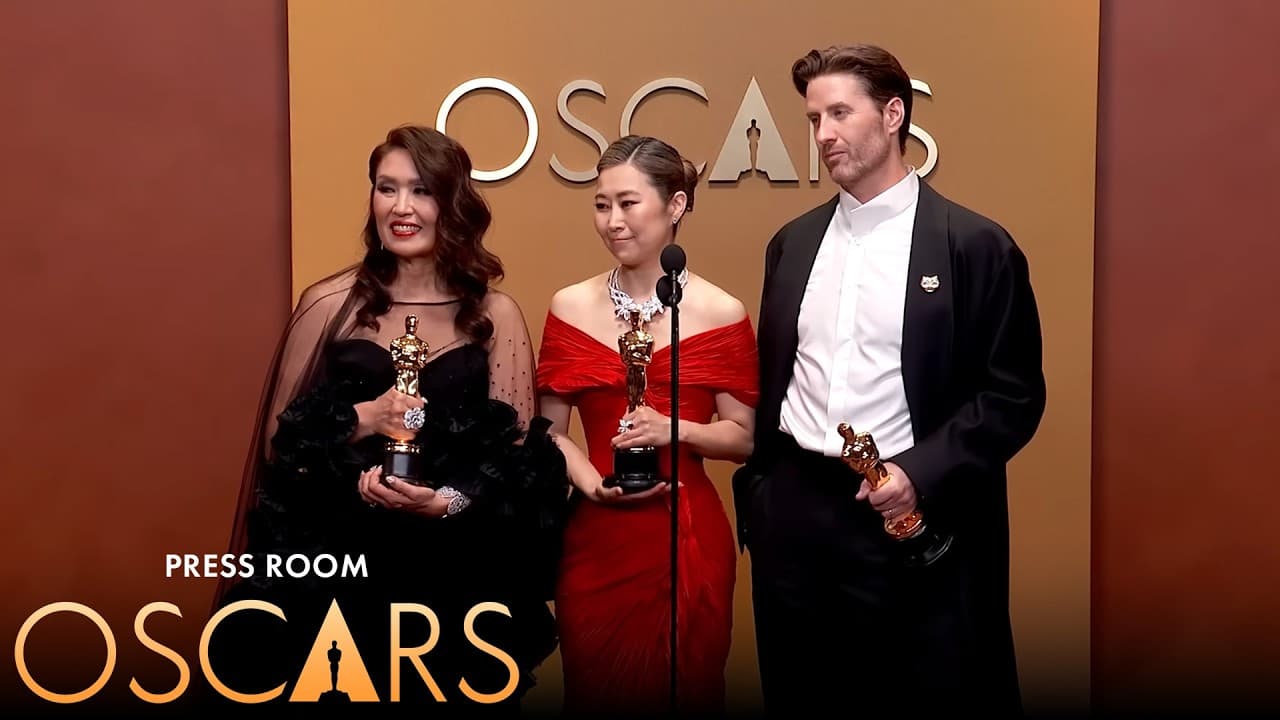 KPop Demon Hunters Best Animated Feature Film Press Room Speech | 98th Oscars (2026)