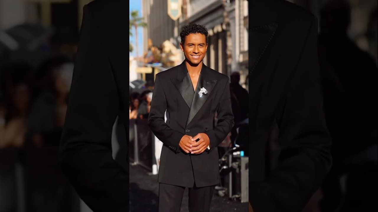 Jaafar Jackson at the Los Angeles premiere of Michael.