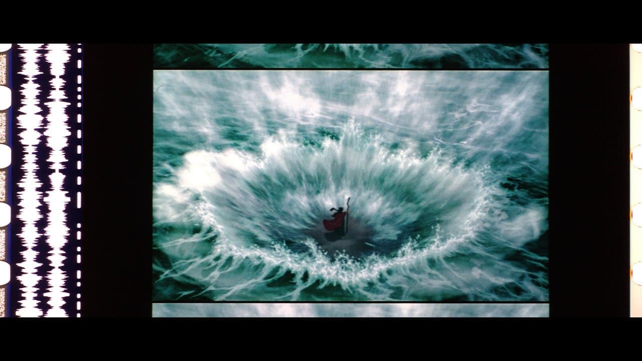 The Prince of Egypt (1998), 35mm film trailer, scope with hard matte, 16:9 ratio