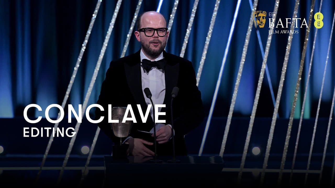 Conclave takes home the BAFTA for Editing | BAFTA Film Awards 2025