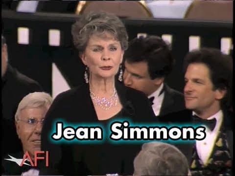 Jean Simmons Toasts "The One And Only Spartacus"
