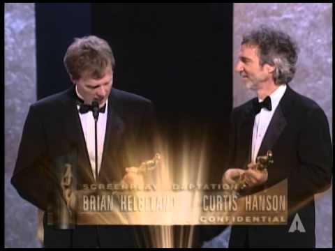 "L.A. Confidential" winning Best Adapted Screenplay