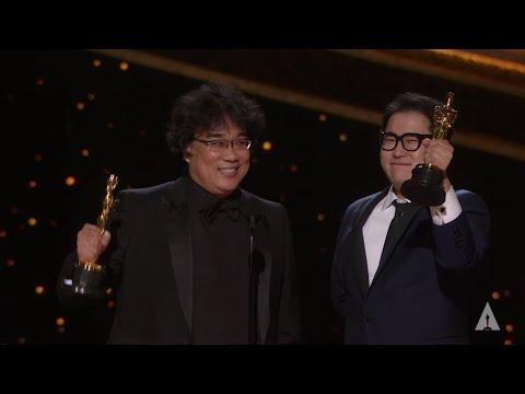 "Parasite" wins Best Original Screenplay | 92nd Oscars (2020)