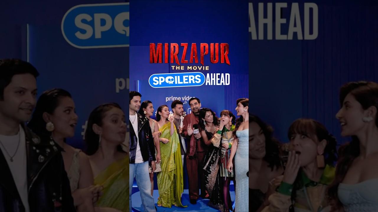 Mirzapur Cast GIVES SPOILERS? 😱 | Pankaj Tripathi, Ali Fazal, Divyenndu | #primevideopresents #movie