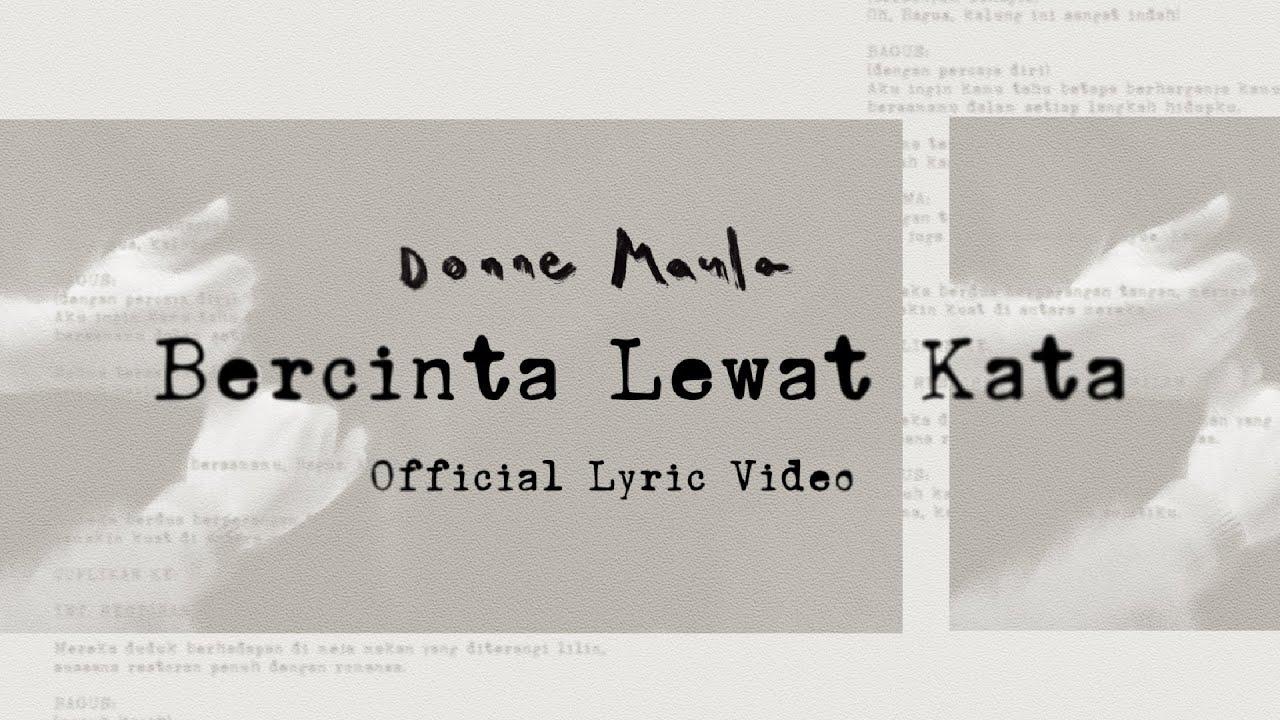 Donne Maula - Bercinta Lewat Kata (Official Lyric Video) OST Jatuh Cinta Seperti di Film-Film