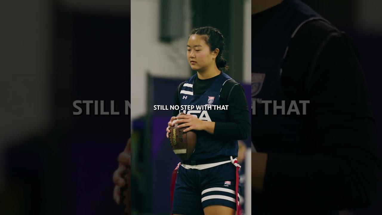QB Tips Flag Football 🇺🇸🏈  #ytshorts #football #flagfootball #teamusa