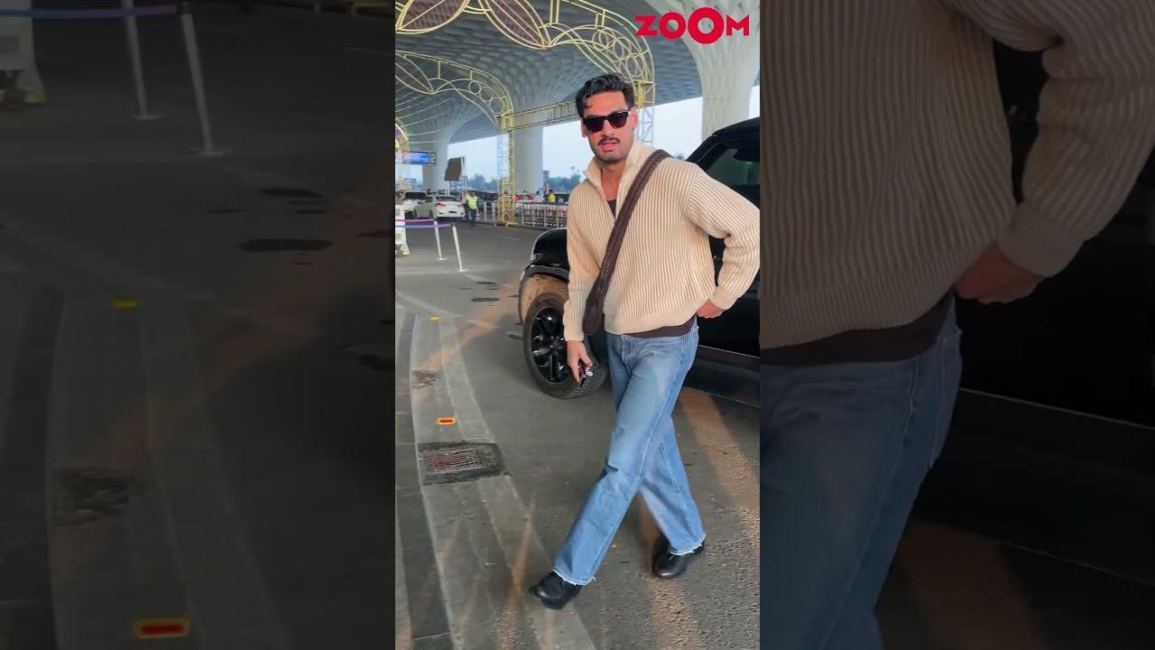 Ahaan Shetty clicks SELFIE with fan at airport ahead of Border 2 promotions