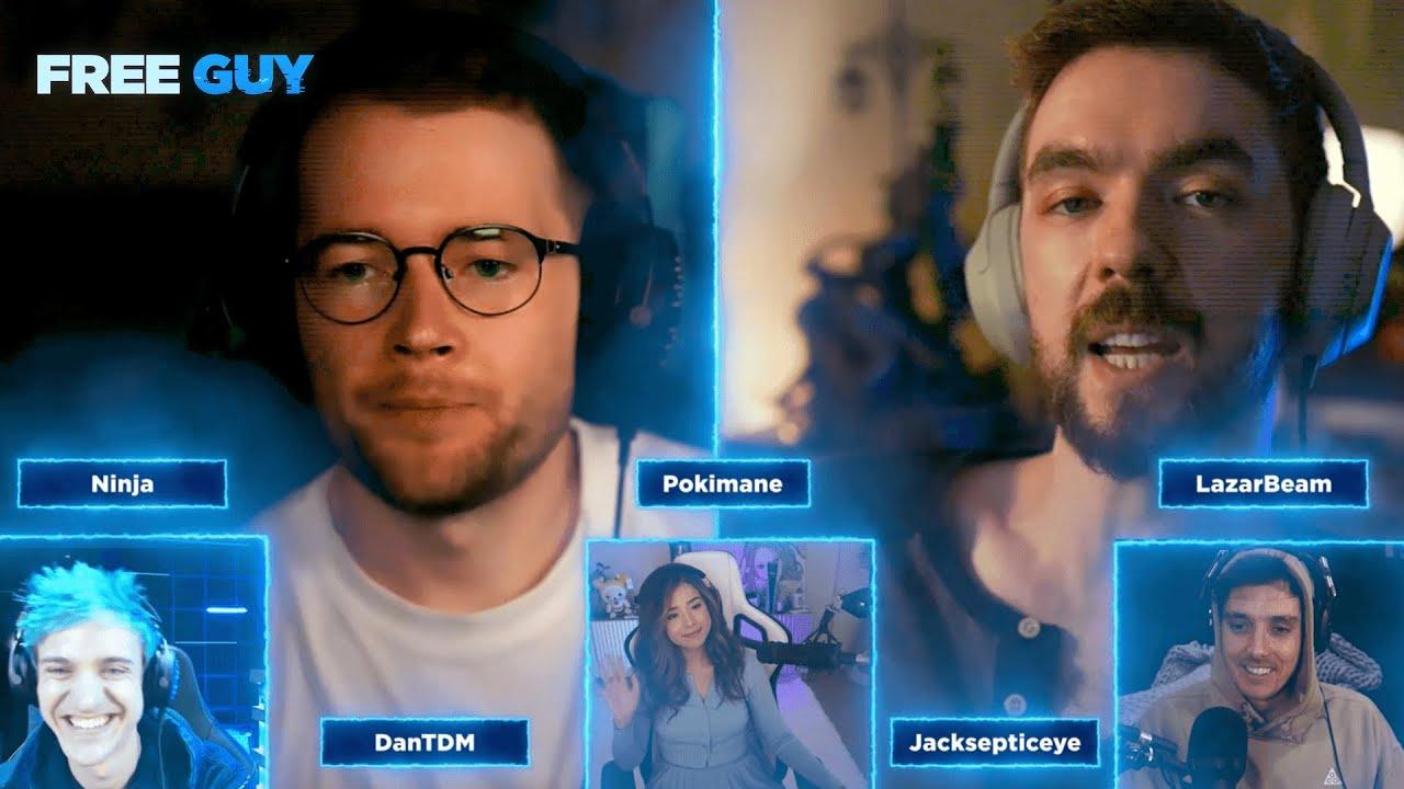 Gamers React! with Jacksepticeye, DanTDM, Ninja, Pokimane and Lazarbeam