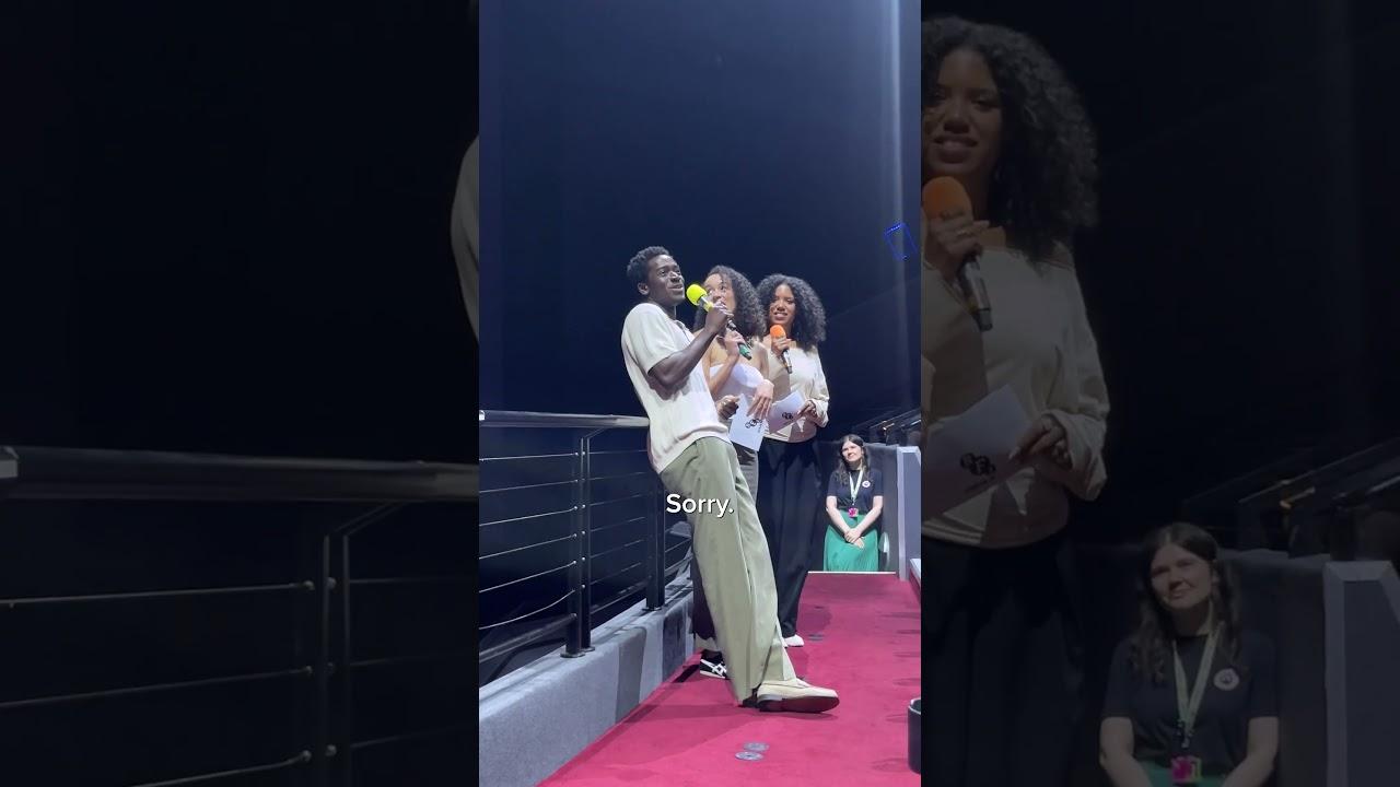 Damson Idris surprises F1 audience at BFI IMAX