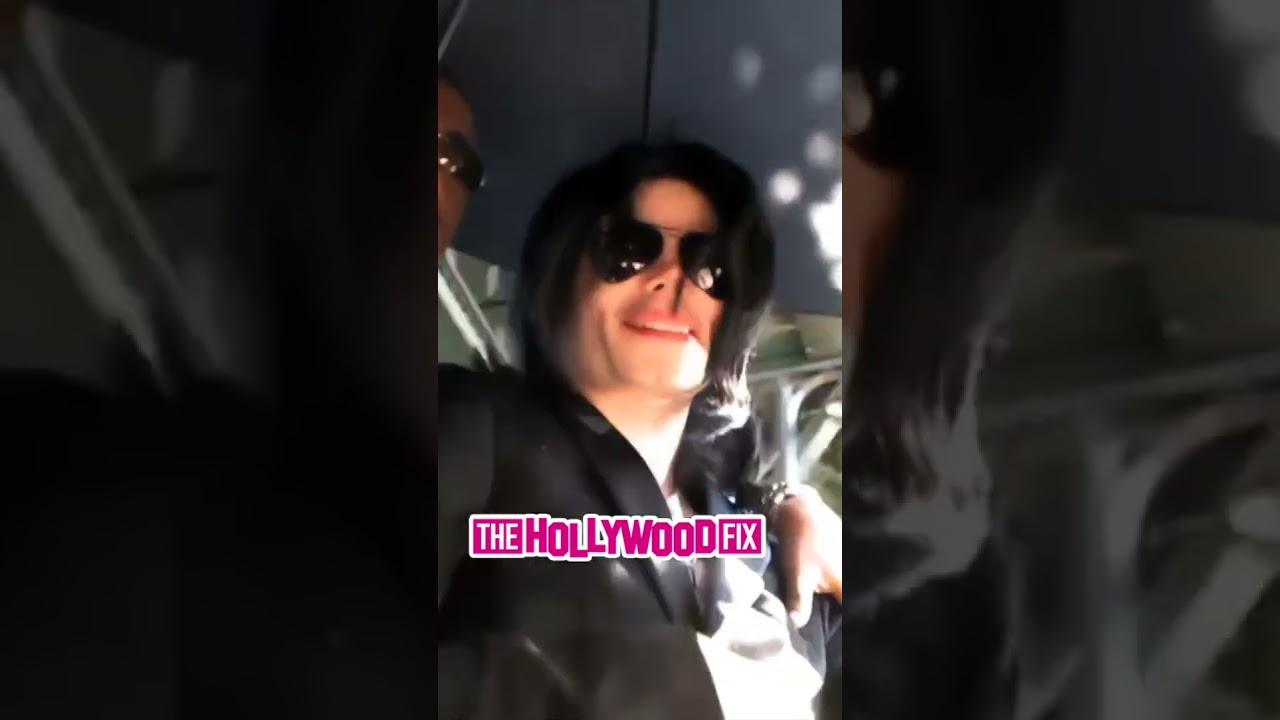 Michael Jackson Is Mobbed By Paparazzi While Out Shopping In West Hollywood & Beverly Hills, CA