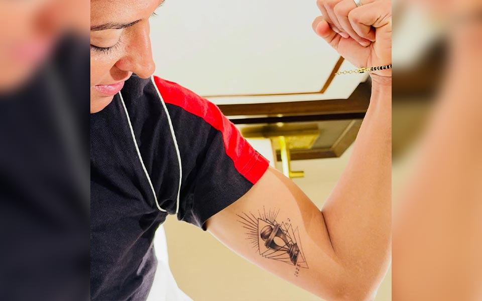 Harmanpreet Kaur ne tattoo se jeet ka jadoo dikhaya