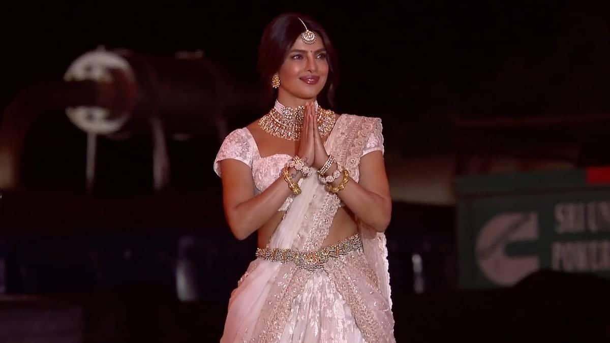 Priyanka Chopra Dazzles Fans In White Lehenga At Event