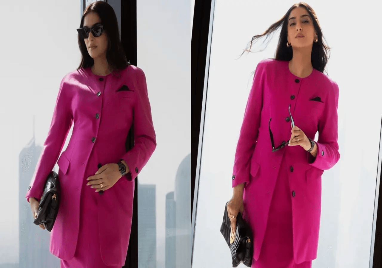 Sonam Kapoor unveils second pregnancy in dazzling pink attire