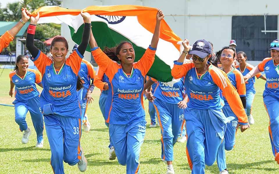 India's Women in Blue Triumph, Blind World Cup Glory Awaits!