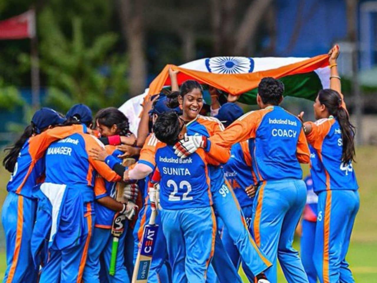Indian Women's Team Shakes Trophy Like Champions After Win
