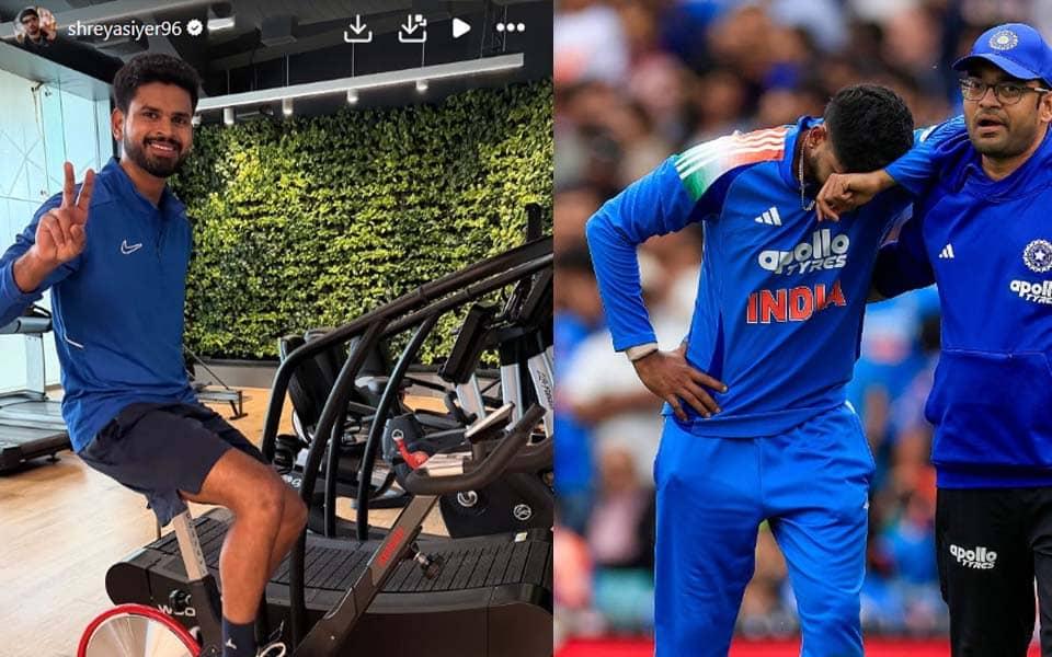 Shreyas Iyer bounces back, ready to train like a ninja!