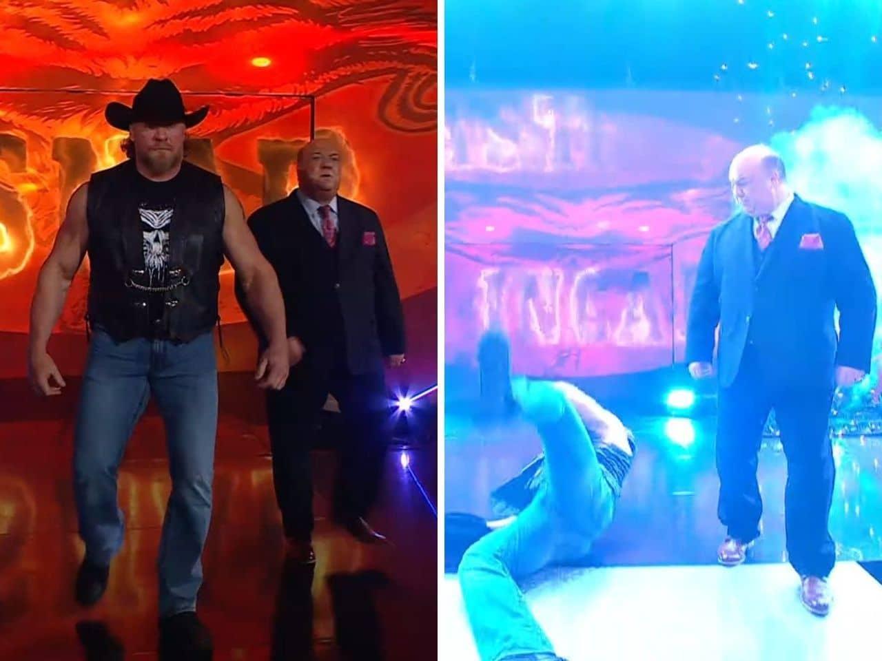 Brock Lesnar slips and steals the show on WWE Raw, folks!