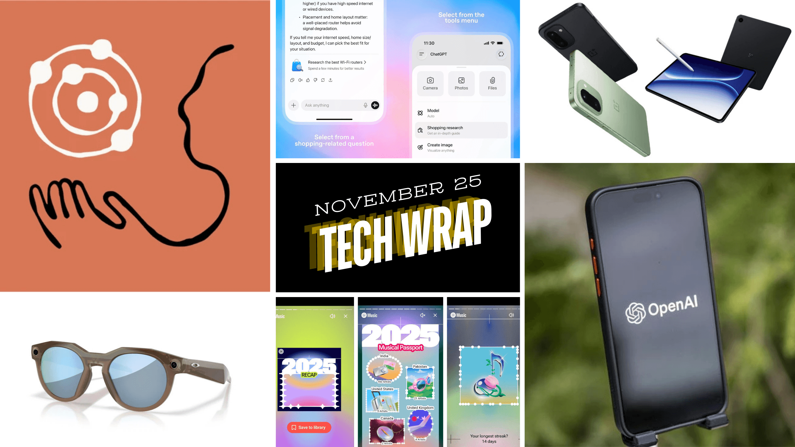 Tech News: Glasses, Phones, and AI Galore This December!