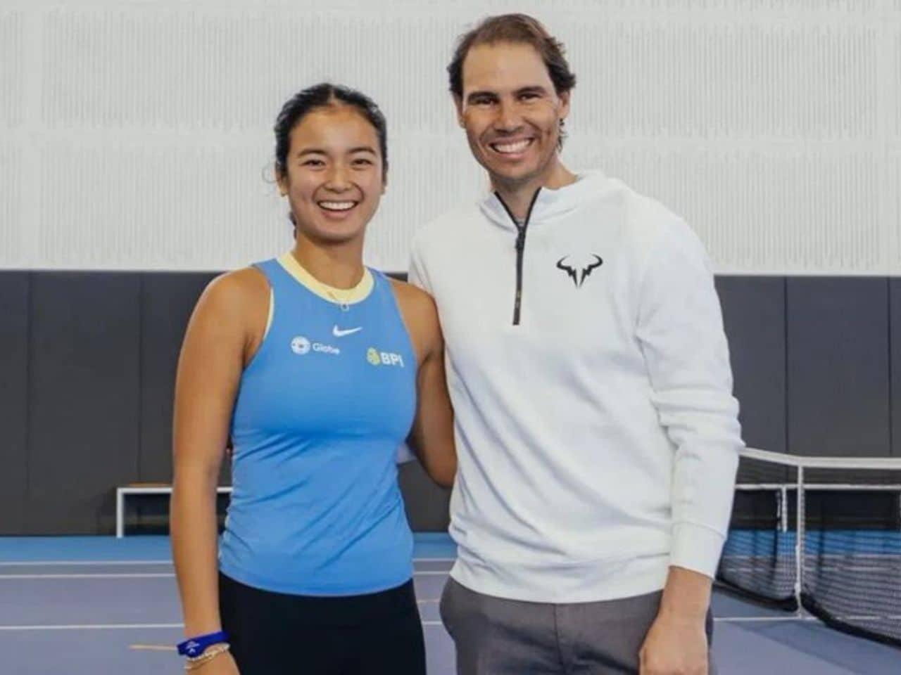 Nadal trains with Eala, embracing chill mode and wisdom!