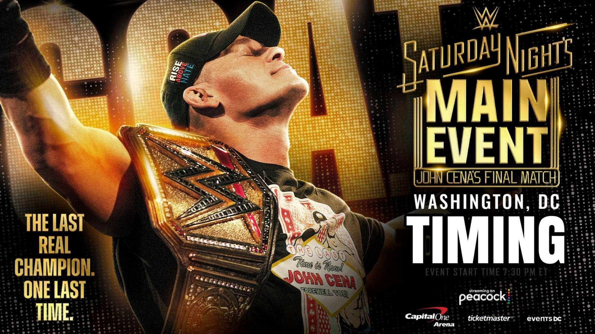 Cena's Epic Farewell Match Tonight at WWE Main Event!
