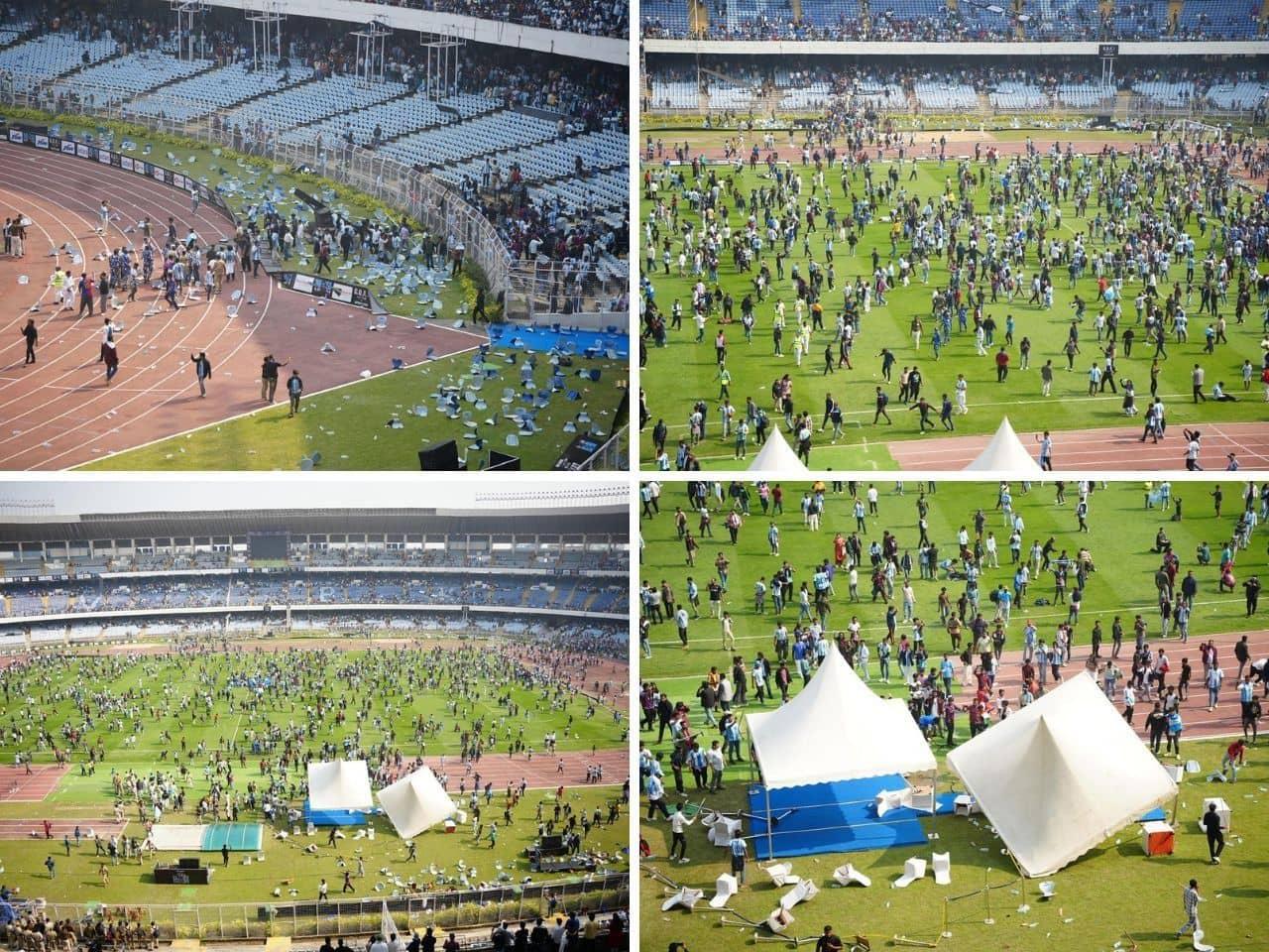 Kolkata ke fans ka hungama: Messi glimpse na milne par shor