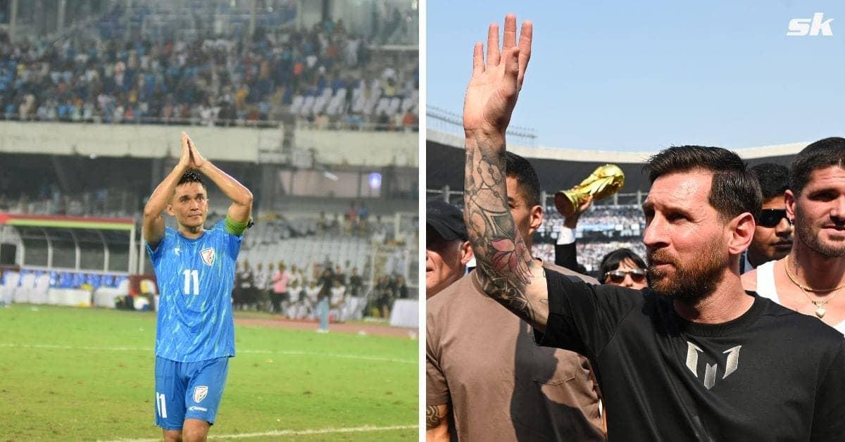 Messi Kolkata mein VIP drama, Mumbai mein Chhetri ka swagat