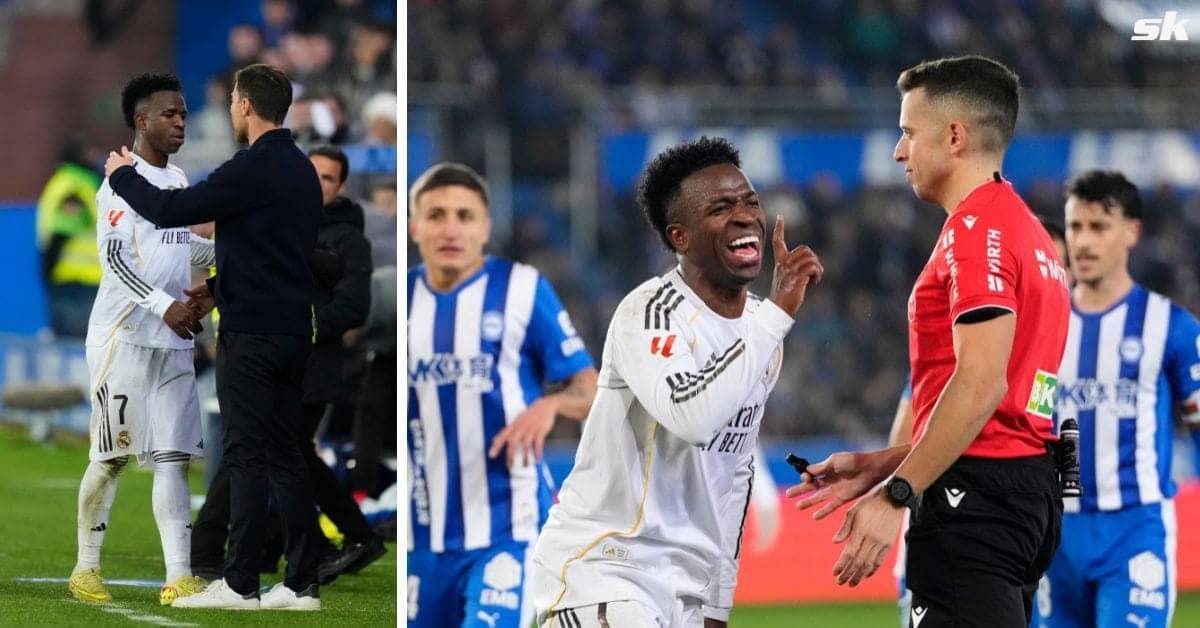 Vinicius Says Ref Missed Penalty, Alonso Agrees Bigly