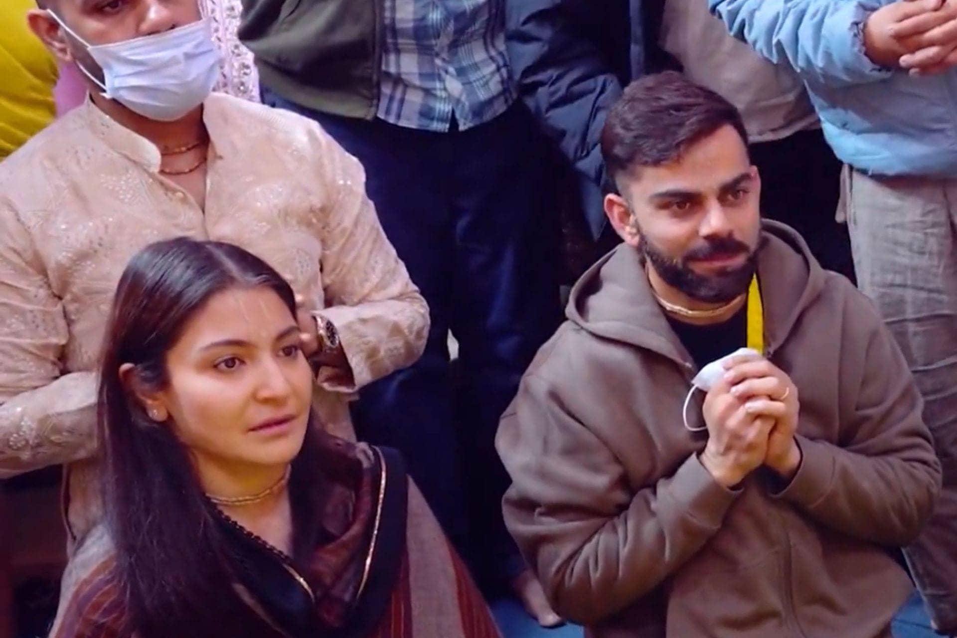 Kohli & Anushka Get Emotional with Maharaj After Big Win