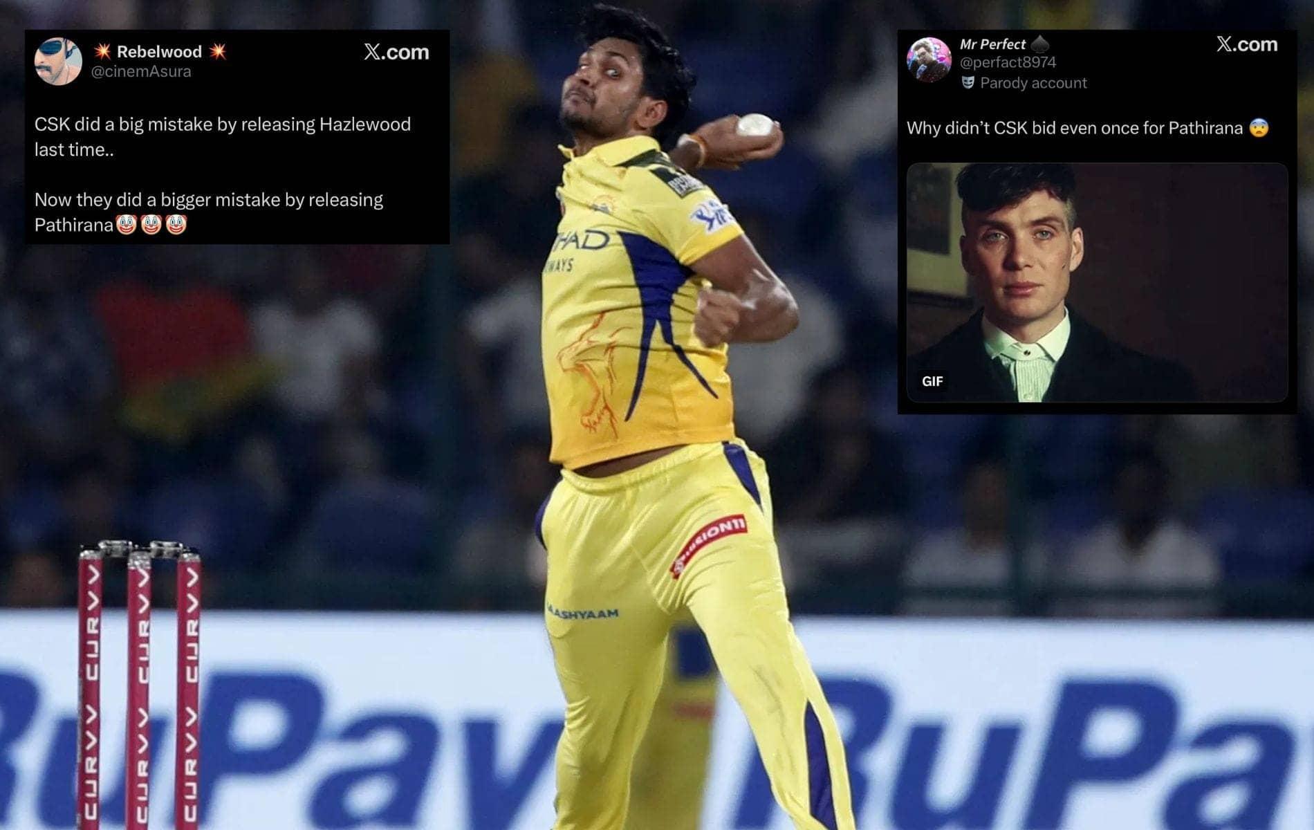 CSK Fans Devastated as KKR Lands Pathirana for ₹18 Crore