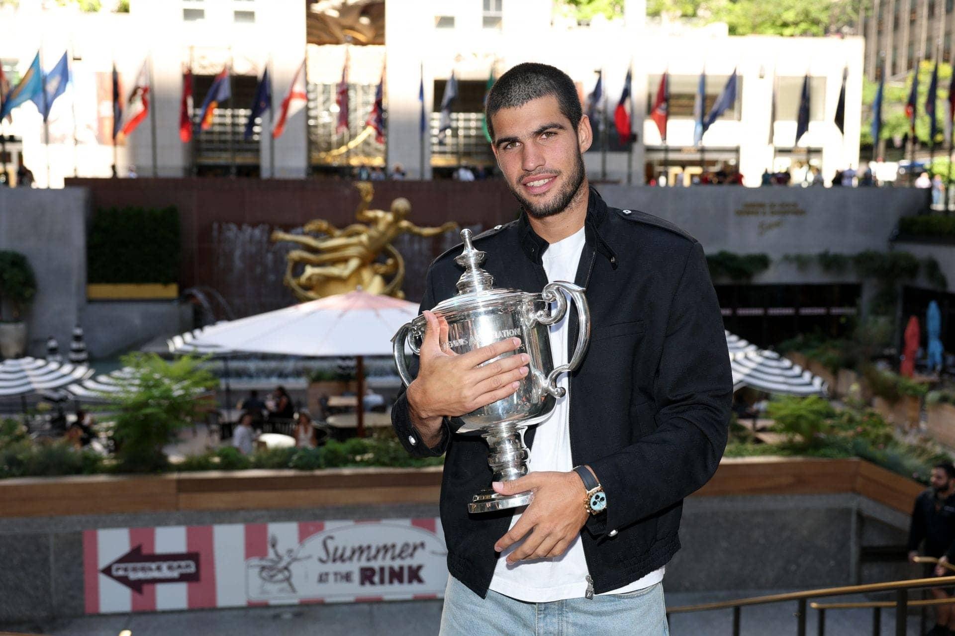 Carlos Alcaraz's Tattoo: A Grand Slam Victory Celebration