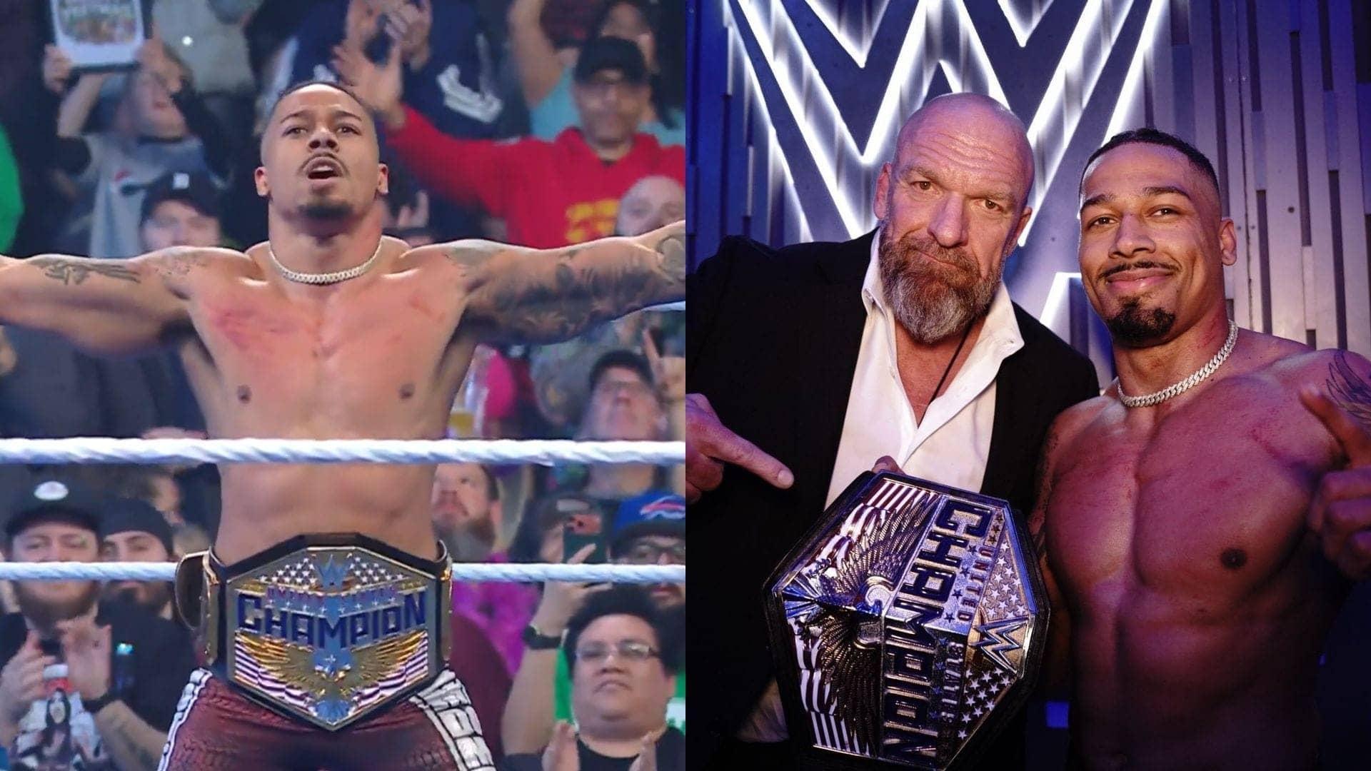 Carmelo Hayes claims US Championship, drama unfolds post-match