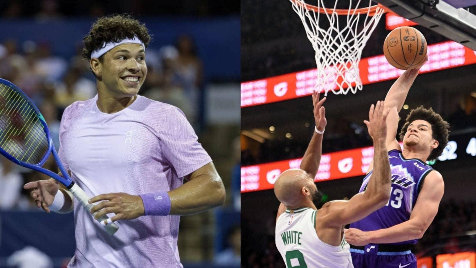 Ben Shelton electrified by Walt Clayton Jr.'s epic dunk