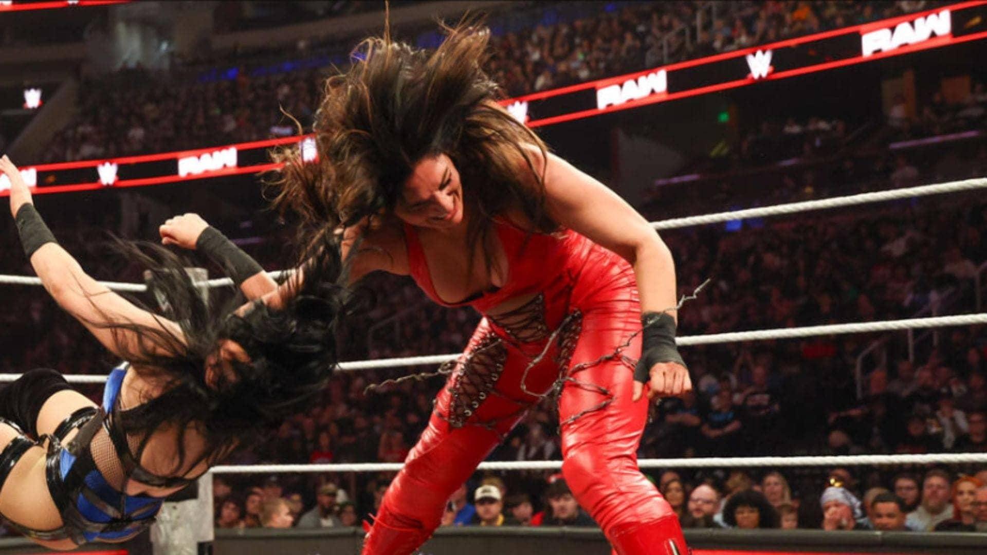 Raquel's wardrobe mishap steals the show on WWE RAW!