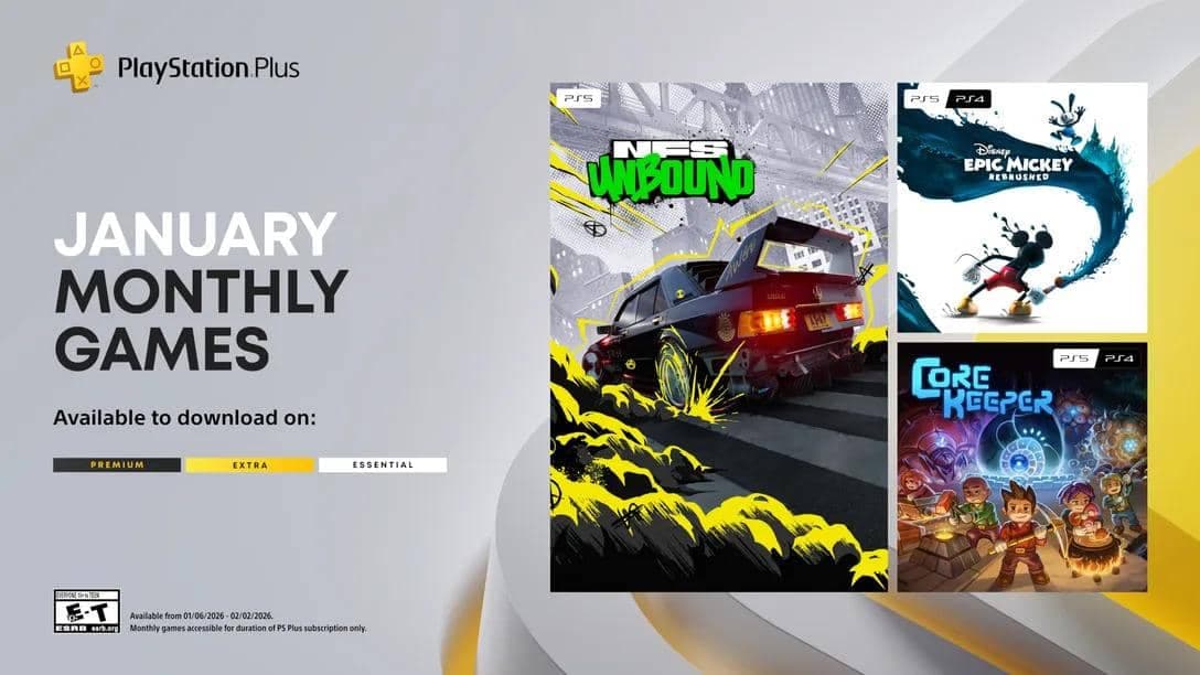 January 2026 ke PlayStation Plus games: Racing aur Adventure ki Masti