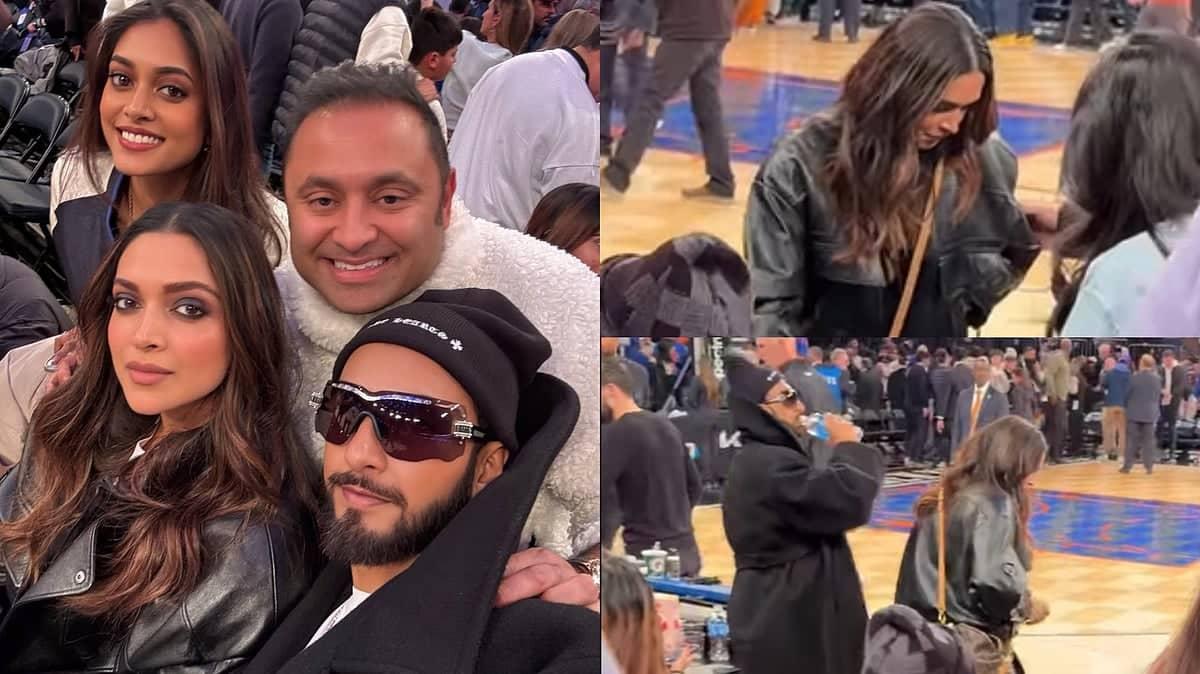 Ranveer-Deepika Di Black Twinning, NBA Match Vich Masti