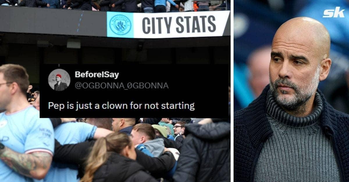 Pep's benching Doku? Fans call him a total clown!