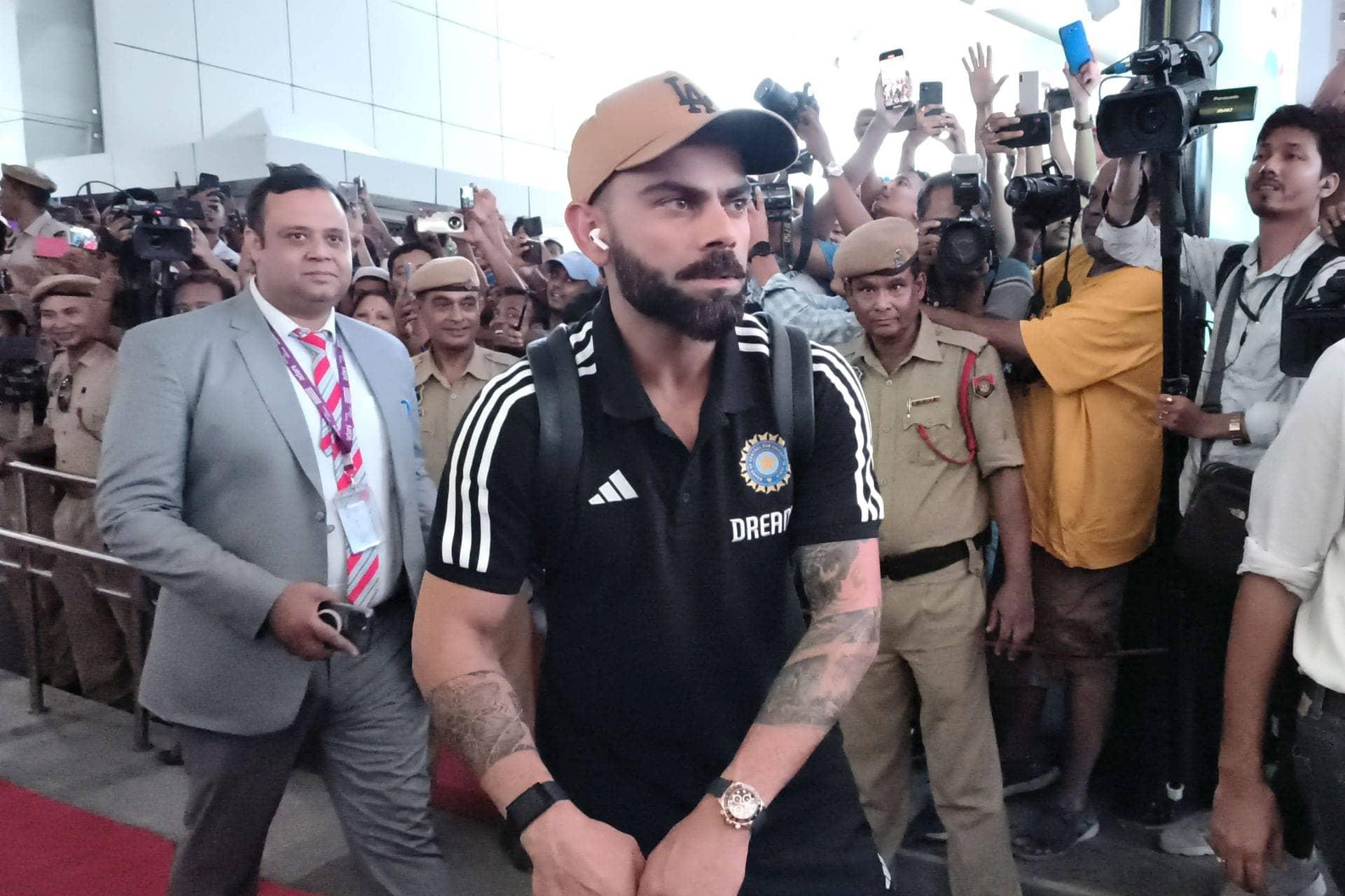 Virat Kohli's Arrival in Vadodara Sparks Fan Frenzy Ahead of ODIs
